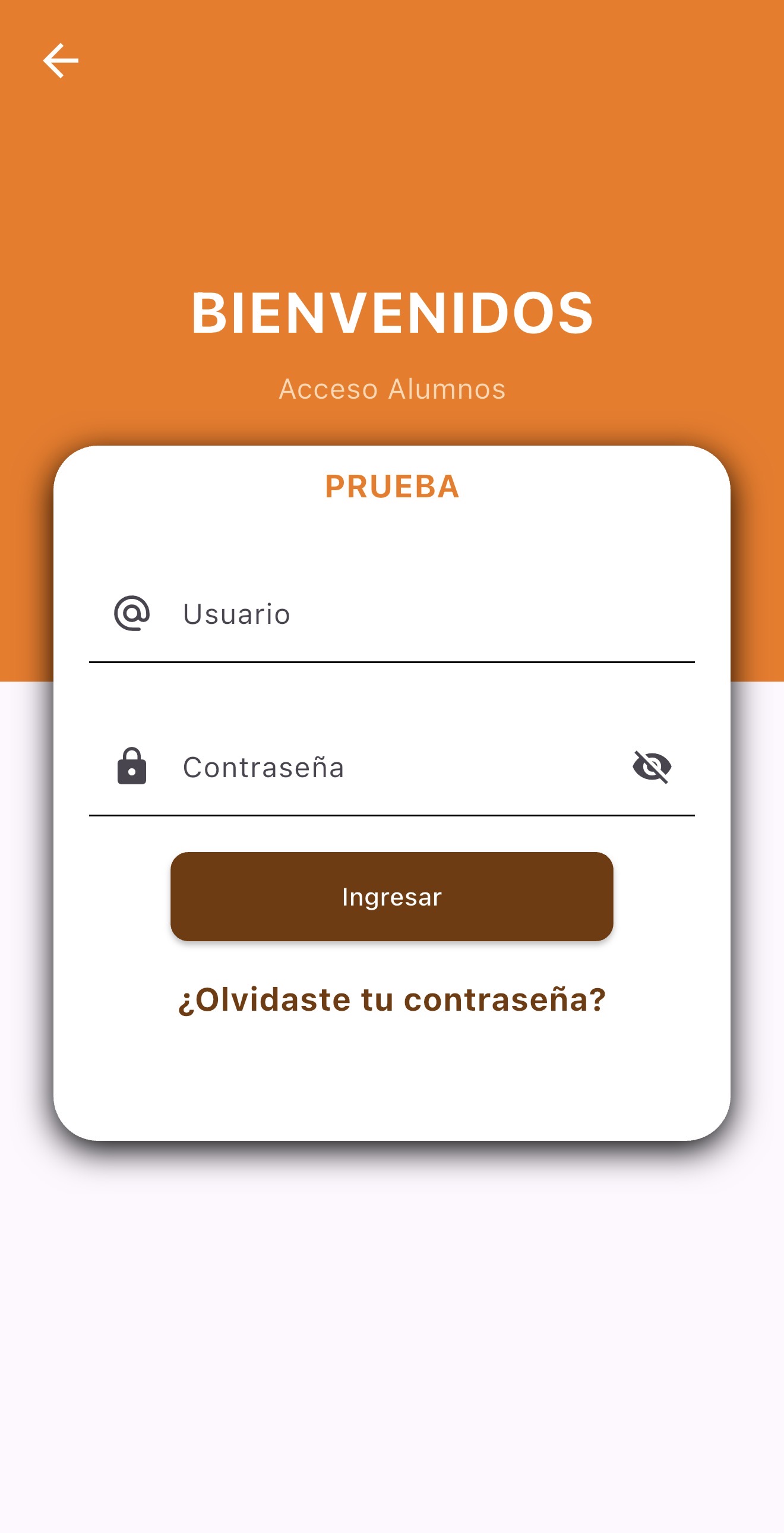 Inicio de sesión